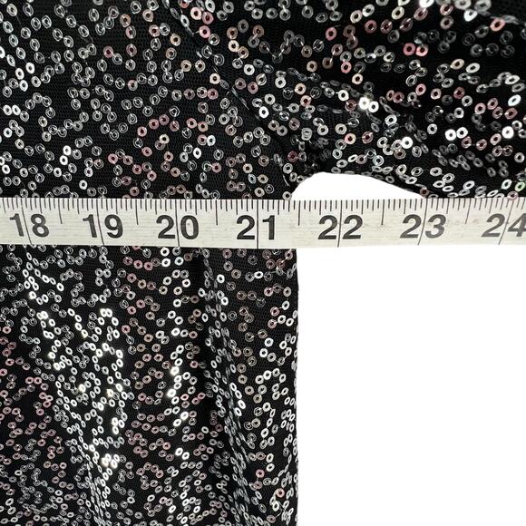 Nina Leonard Jacket Womens XL Black Sequined Cardigan Sparkle Evening Classic - Picture 8 of 16